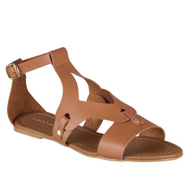 Huarache Para Dama Tan Castalia 134-37 Castalia 134-37