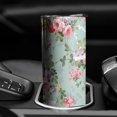 thumbnail image 3 of 20oz Pioneer Flower Floral Print Pattern Skinny Tumblers Stainless Steel Tumbler with Lid and Straw,Vacuum Insulated Double Wall Travel Tumbler Cups with Cleaning Brush for Coffee,Tea, 3 of 6