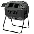 thumbnail image 1 of Patiojoy Tumbling Composter Dual Rotating Batch Compost Bin 40 Gallon Black, 1 of 8