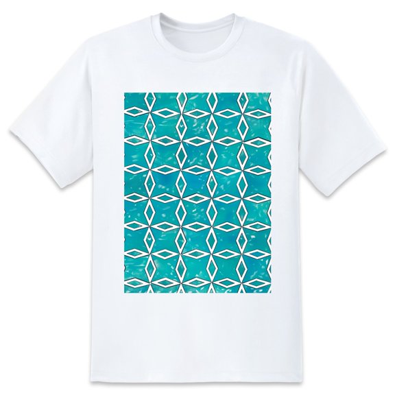 Basic Oversize Tees For WomenLattice Loose Boyfriend Shirts Casual Blouse round neck