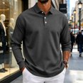 thumbnail image 5 of Oazcsf Men's Polo Shirts Long Sleeve Button Shirts Collared Casual Basic Tshirts Slim Fit Summer Classic Golf Shirts, 5 of 6