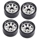 thumbnail image 3 of 4 piezas 1/10 RC Crawler Beadlock llantas de rueda accesorio 1.9 "Reemplazo directo de alta Plata, 3 of 9