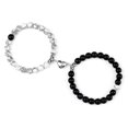 thumbnail image 1 of Gran oferta 2 unids/set pulsera de cuentas para amantes piedra Natural distancia corazón imán pareja pulseras amistad joyería de moda regalo Tan Jianjun unisex, 1 of 2