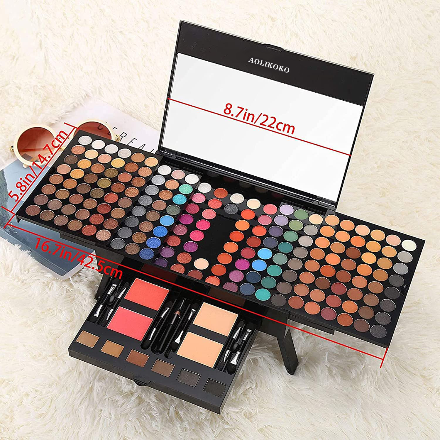 AOLIKOKO 190-Color Professional Makeup Kit photo 8