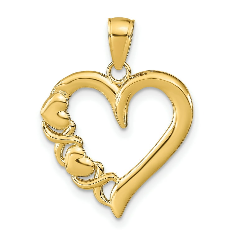 X and hotsell heart necklace gold