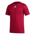 thumbnail image 2 of Adidas Men's Pregame Badge of Sport Short Sleeve Tee L Scarlet | White, 2 of 2