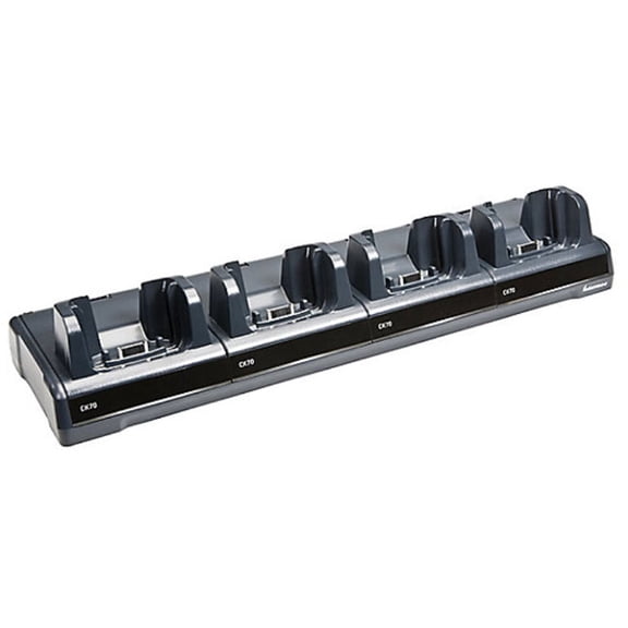 Restored Intermec Quad Dock Charge-Only Docking Station  P/N DX4A2222210 for CK70 / CK71 Mobile Computers, 4-Slot Charger (Refurbished)