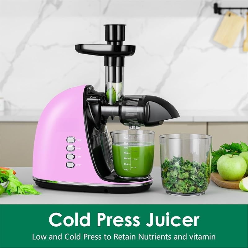 Slow Masticating Juicer,Brecious Cold Press Juicer with 2 Speed 並行輸入品 : Slow Masticating Juicer,Brecious Cold Press Juicers