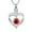 Red, variant on Personalize Crystal Heart Cremation Urn Pendant Necklace for Cremation Ashes Urn Necklace Lockets for Human Ashes Memorial Jewelry