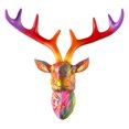 thumbnail image 3 of Dean Russo Collection 21x20 Black Modern Framed Museum Art Print Titled - Deer Bust, 3 of 5
