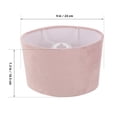 thumbnail image 2 of CRAFTHROU 1Set Large Oval Shade Velvet Lampshade for Bedroom Living Room Decor with Dust Protection, 2 of 6