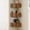 Walnut-2, variant on Corner Shelves Set of 3 Floating Corner Shelves Wall Cabinet with Sliding Doors for Living Room Bedroom Small Space