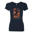 thumbnail image 2 of If It's Not a Dachshund It's Just a Dog Gift | Womens Dog Lover Slim Fit Junior Tee, Navy, Medium, 2 of 3