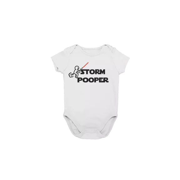 Storm Pooper Baby Bodysuit, Funny Baby Vest, Trooper Baby Grow, Baby Shower Gift Cute Baby Onesie, BABY BODYSUIT LAT 4424
