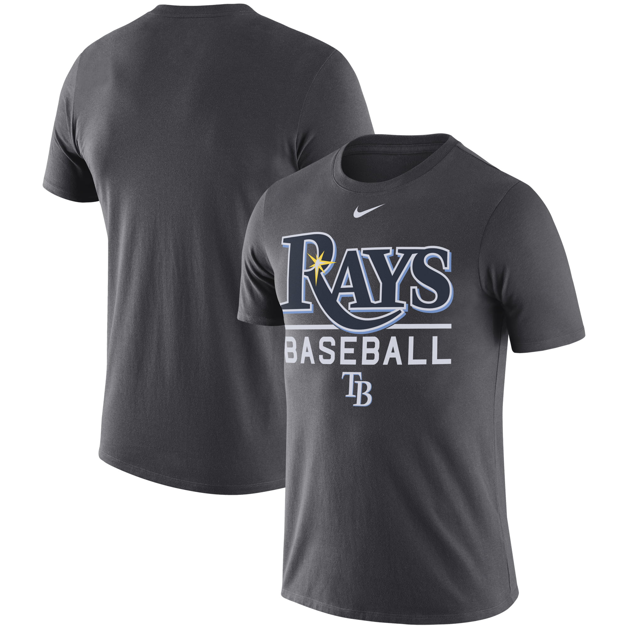 Tampa Bay Rays Nike Practice Performance T-Shirt - Anthracite - Walmart ...