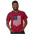 thumbnail image 4 of Unity Freedom Patriotic American Flag Men's Graphic T Shirt Tees Brisco Brands S, 4 of 6