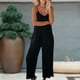 thumbnail image 5 of Monos De Tirantes Finos Body de mujer Loungewear transpirable sin mangas con bolsillos Street Style Casual (Black L) Cgtredaw Negro L para Mujer, 5 of 6