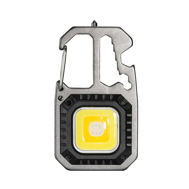 Linterna de llavero portátil impermeable Naiovety 7 engranajes antorcha tipo C luz de trabajo recargable