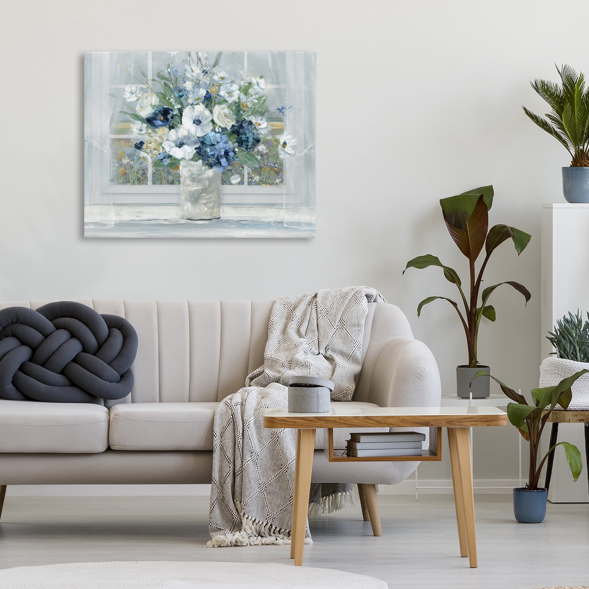 Stupell Industries Blue Hydrangea & Anemone Bouquet Canvas Wall Art, design by Sally Swatland