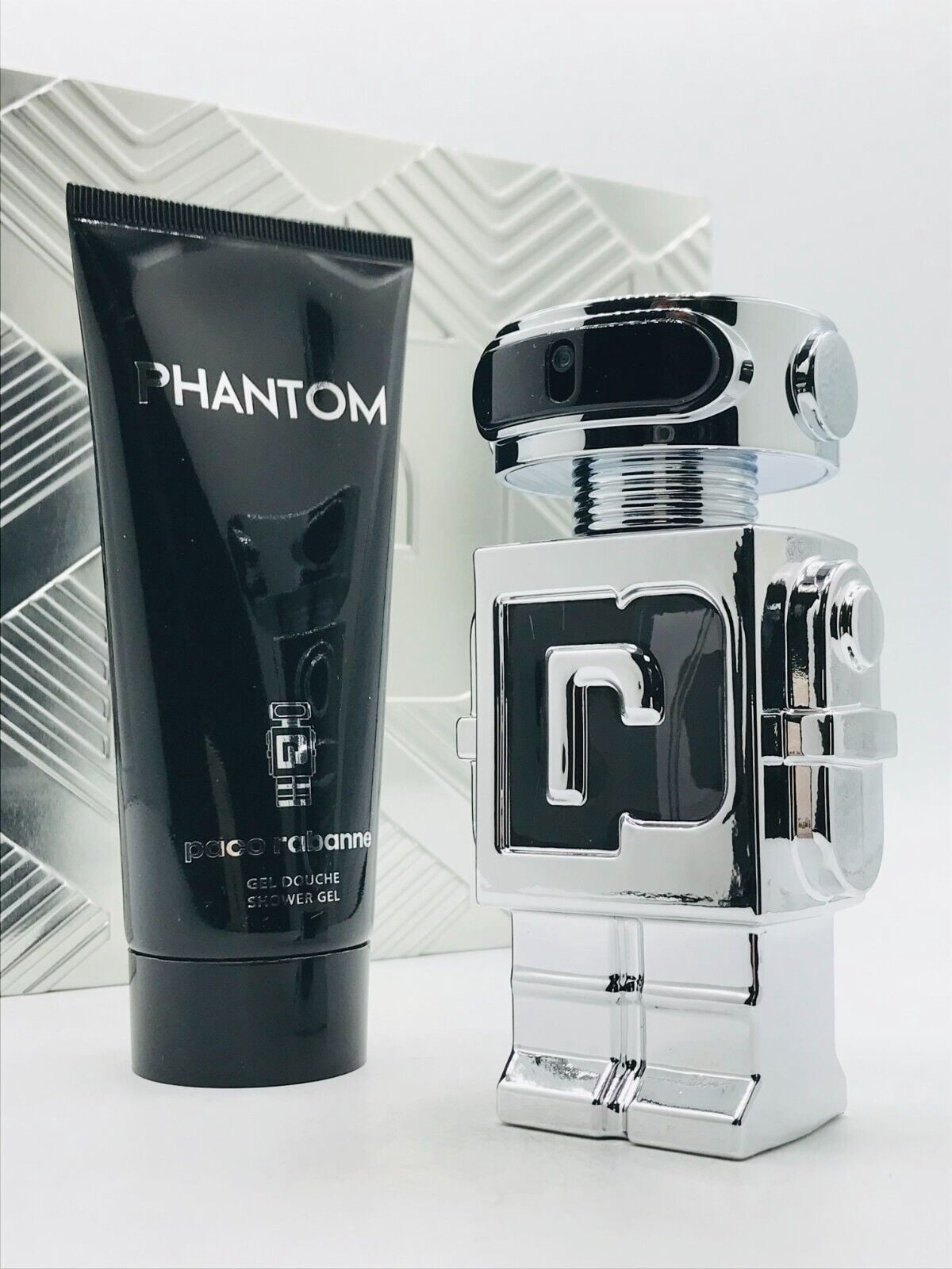 Paco Rabanne Phantom Men 2pc Set Cologne Spray 3.4 oz Shower Gel 3.4 oz