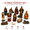Nativity Set-Red4in, variant on Nativity Set 10 Piece Christmas Nativity Scene Indoor Religious Decorations Hand-Painted Resin Miniature Figurines Holy Family for Home Mantel Shelf Tabletop Display 4 Inch