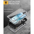thumbnail image 2 of Military Grade Aluminum Magnetic Case for iPhone 15 (6.1"), Heavy Duty Rugged Cover with Built-in Glass Screen Protector & Camera Kickstand,Silver, 2 of 6