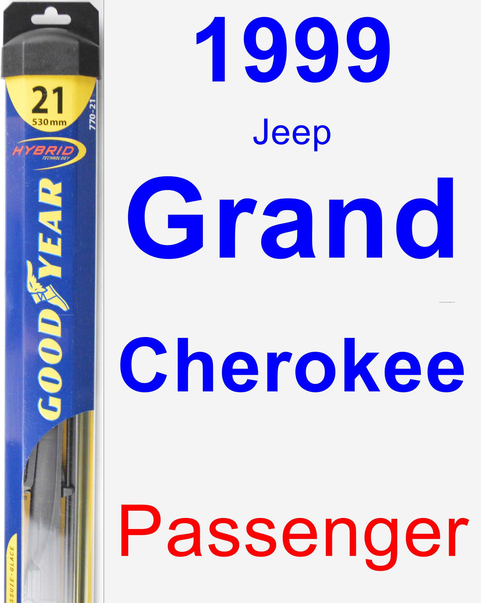 1999 Jeep Grand Cherokee Passenger Wiper Blade - Hybrid - Walmart.com - Walmart.com 1999 Jeep Grand Cherokee Windshield Wiper Size
