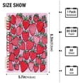 thumbnail image 2 of FORMRS 1-Subject Spiral Notebook 8" x 5" College Ruled 60 Refillable Sheet A5 Hard Cover, 2 Pack, Sweet Strawberry, 2 of 7