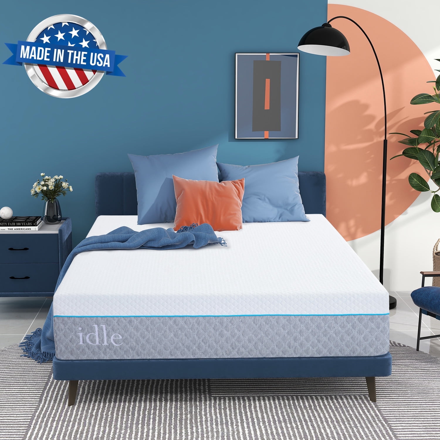 King Size Mattress, Beddle 12" Gel Memory Foam Mattress, Medium Firm Bed in a Box