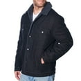 thumbnail image 2 of Alpine Swiss Mens Sherpa Lined Denim Jacket Classic Button Up Jean Trucker Coat, 2 of 7
