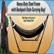 High-Grade Foldable Hammock (Black) Folding Hammock with Carrying Bag