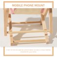 thumbnail image 4 of OULII 2Set Desktop Phone Rack Multi Colored Wood Creative Mobile Phone Holder for Office, 4 of 8