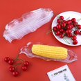 thumbnail image 6 of NOGIS 4 Pack Corn Trays Plastic Corn Dishes Service Tray Transparent Cob Dinnerware for Butter Corn, 6 of 7