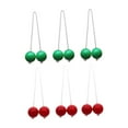 thumbnail image 3 of Vsenkes 6 Pieces Ladder Balls Backyard Game Indoor or Outdoor Activities Replacement Red and Green, 3 of 9