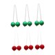 thumbnail image 3 of 6 pelotas de golf de escalera para lanzar, ideales para niños, adultos y familias, para uso en interiores y exteriores. Rojo y verde, 3 of 8