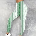 thumbnail image 2 of QATAINLAV Women's St Patricks Day Running Leggings Trendy Shamrock Clover Print Soft Stretchy Yoga Pants Casual High Waisted Tummy Control Tights Green M, 2 of 6