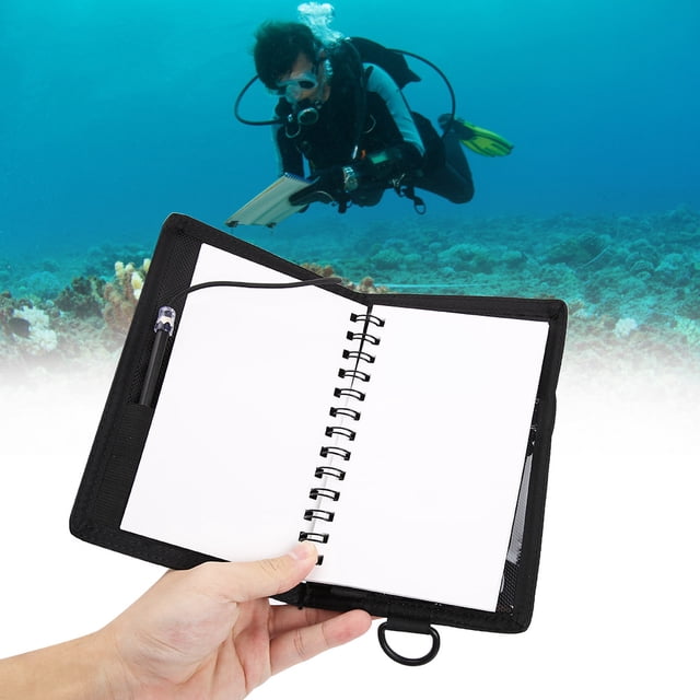 Cuaderno Subacuático Para Buceo, Cuaderno Subacuático, Libro De Lácteos De Papel Impermeable Con Lápiz Para Bucear, Nadar