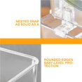 thumbnail image 3 of Boîte de Rangement Cosmétique Superposable Transparente Multifonctionnelle Boîte de Rangement et de Tri pour Papeterie de Bureau Présentoir Fait Main, 3 of 9