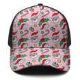 thumbnail image 2 of Christmas Baseball Cap – Stylish Spliced Design Adjustable Trucker Hat with Full Print Front & Brim, Breathable Cotton Blend Snapback for Sports, Travel & Daily Wear, 2 of 3