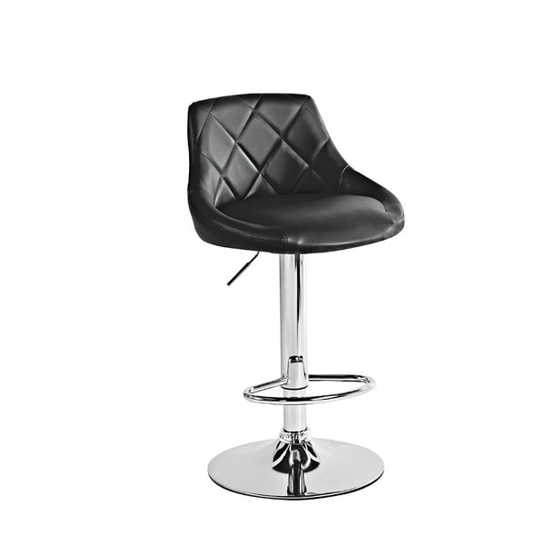 Set de 2 Bancos para Barra con Respaldo Negro