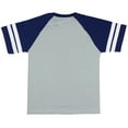 thumbnail image 4 of Marvel Avengers Boys' Hulk Iron Man Captain America Superhero Jersey Double Striped T-Shirt Tee, 4 of 7
