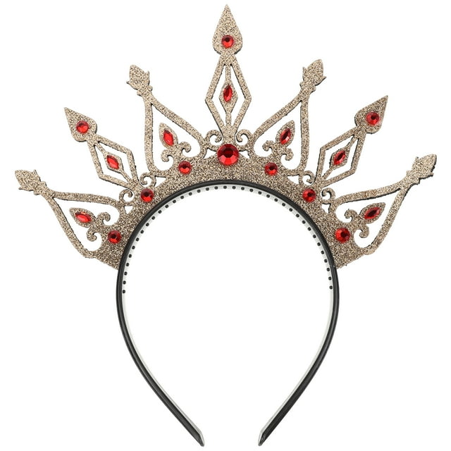 KAKOWELY Diadema única para mujer, diadema de corona, corona de reina, accesorio para fotos de festivales, tiara de cumpleaños para niñas, diadema elegante para fiesta