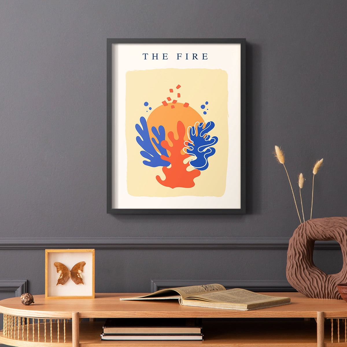 Matisse CCCXVI in Black Solid Wood 22 x 28 Framed Print