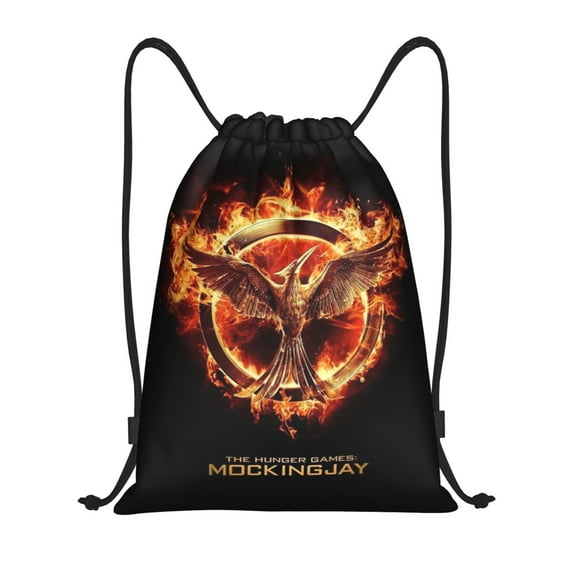 The Hunger Games Drawstring Bags Storage Backpack Drawstring Bags Storage Backpack Party Gym Bag