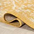 thumbnail image 7 of JONATHAN Y SANTA MONICA 5' Square Area Rug, Malta Bohemian Medallion Textured Weave - Yellow/Cream, SMB104G-5SQ, 7 of 7