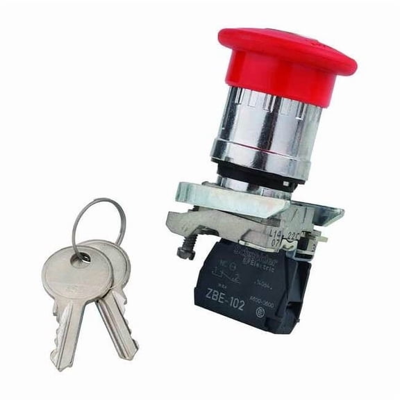 Schneider Electric Emergency Stop Push Button, 22 mm, 1NC, Red XB4BS9442