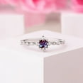 thumbnail image 4 of thejewelryart Alexandrite Engagement Ring Color-Changing Gemstone Promise Ring Timeless Jewelry Perfect for Meaningful Proposal Black Vermeil 12.5, 4 of 5