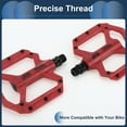 thumbnail image 4 of Unique Bargains Cycling Bike Pedal, 9/16" Spindle Nylon Bike Pedals Red for Road Mountain BMX MTB Bike, 4 of 6