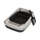 thumbnail image 4 of Bandeja de arena para mascotas abiertas de caja de arena de gato, con pala de arena para gatos, baño para ir al baño de gato gato para gatos pequeños negro, 4 of 8