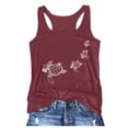 thumbnail image 4 of Casual Women's Tanks For Summer Fashionable Graphic Style Versatile Round Neck Design Comfortable And Washable Basic Tops For Everyday Wear, 4 of 4